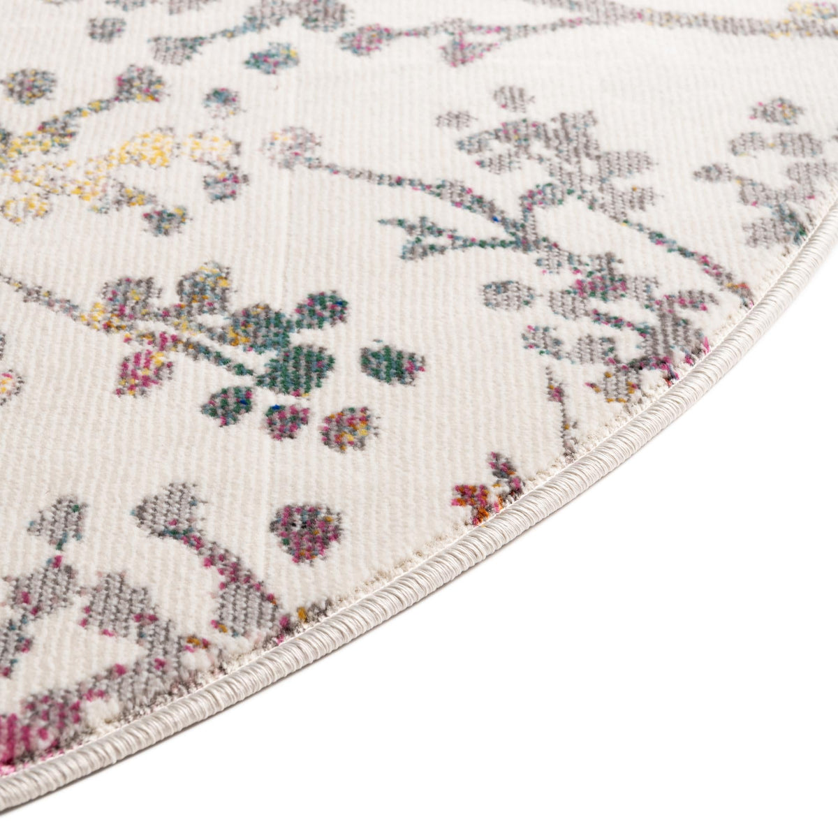 Meadow Breeze Collection Area Rug -  Sunbeam Oval Ivory  lifestyle 64