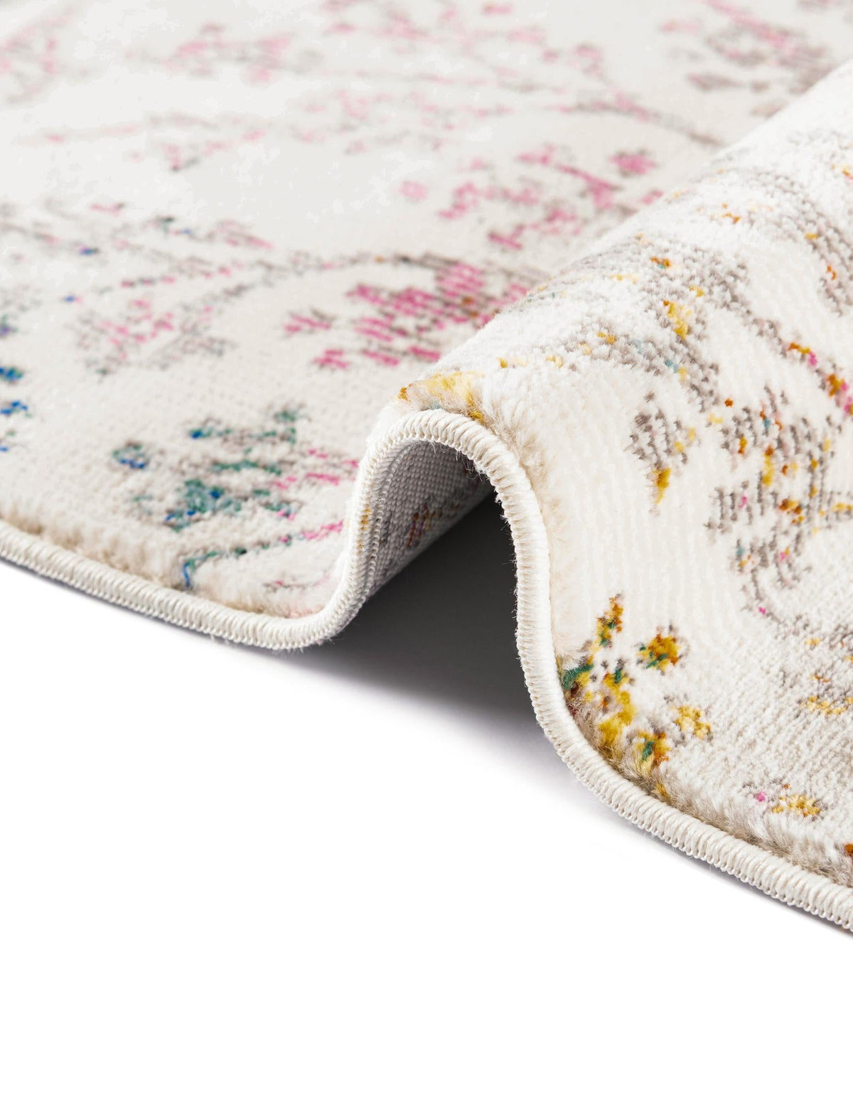 Meadow Breeze Collection Area Rug -  Sunbeam Octagon Ivory  lifestyle 52