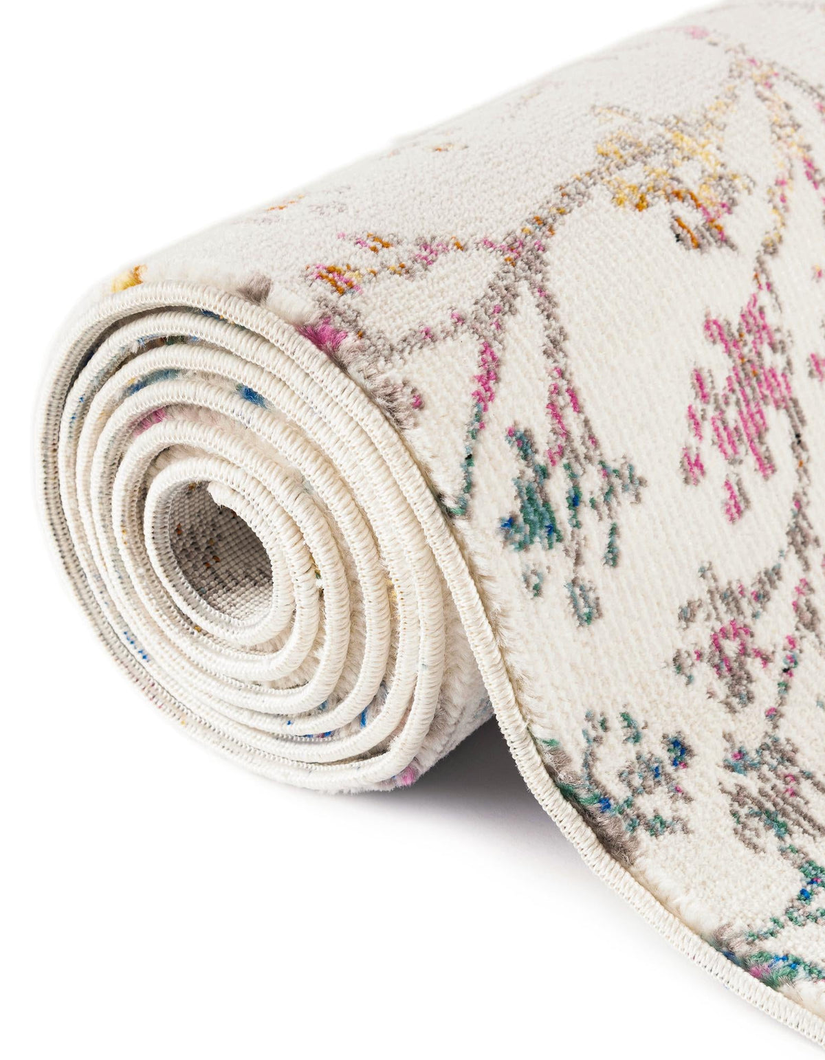 Meadow Breeze Collection Area Rug -  Sunbeam Octagon Ivory  lifestyle 54