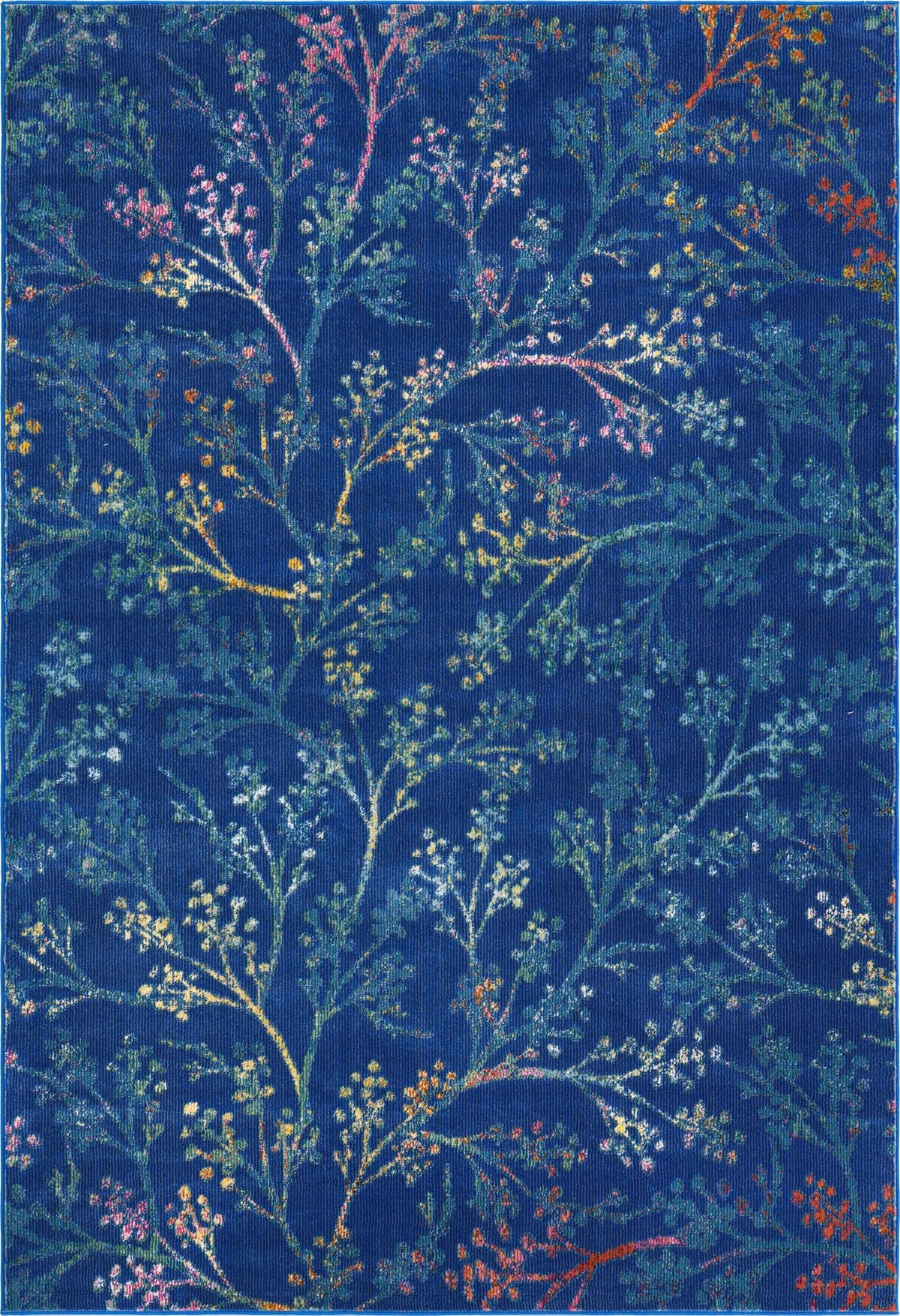 Meadow Breeze Collection Area Rug -  Sunbeam Rectangle Blue Main
