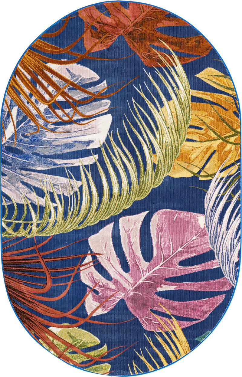 Meadow Breeze Collection Area Rug -  Clover Oval Multi  lifestyle 27