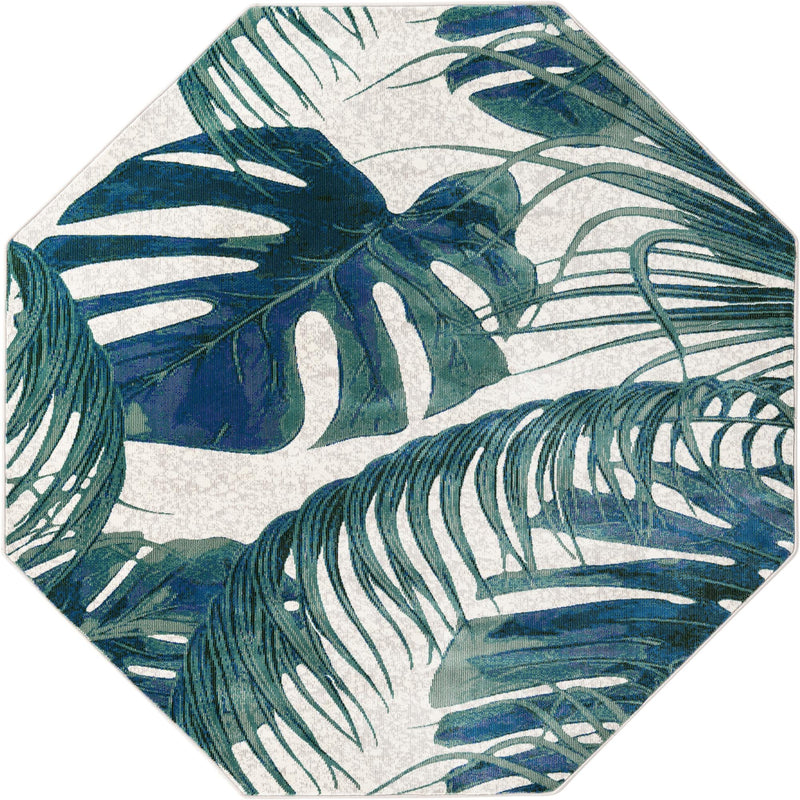 Meadow Breeze Collection Area Rug -  Clover Octagon Ivory  lifestyle 32