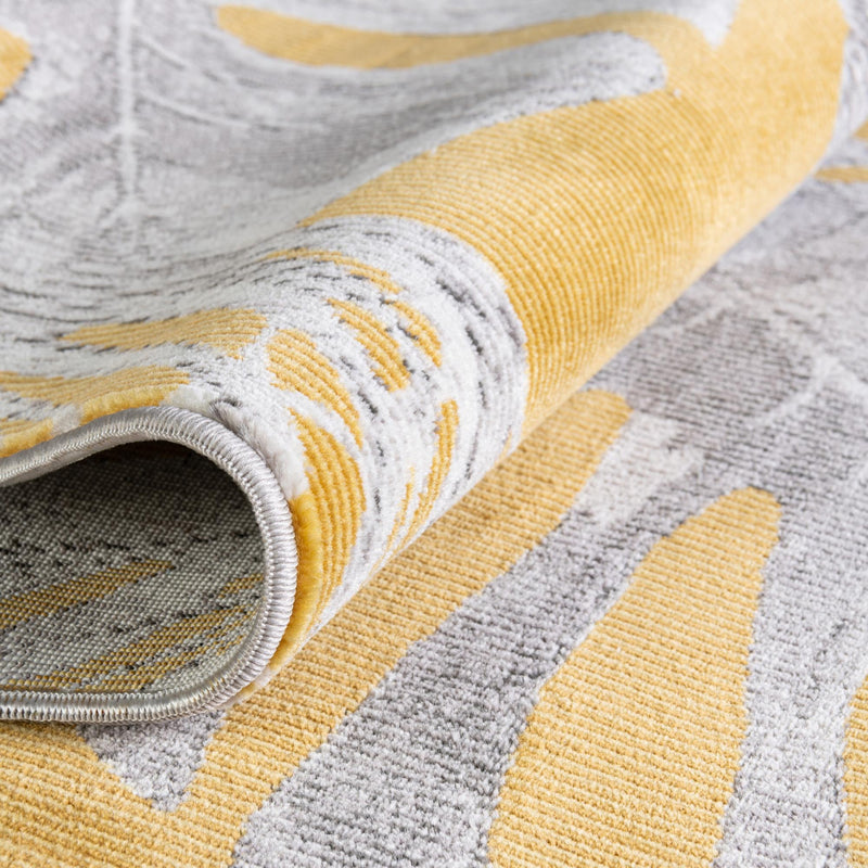 Meadow Breeze Collection Area Rug -  Clover Rectangle Yellow  lifestyle 15