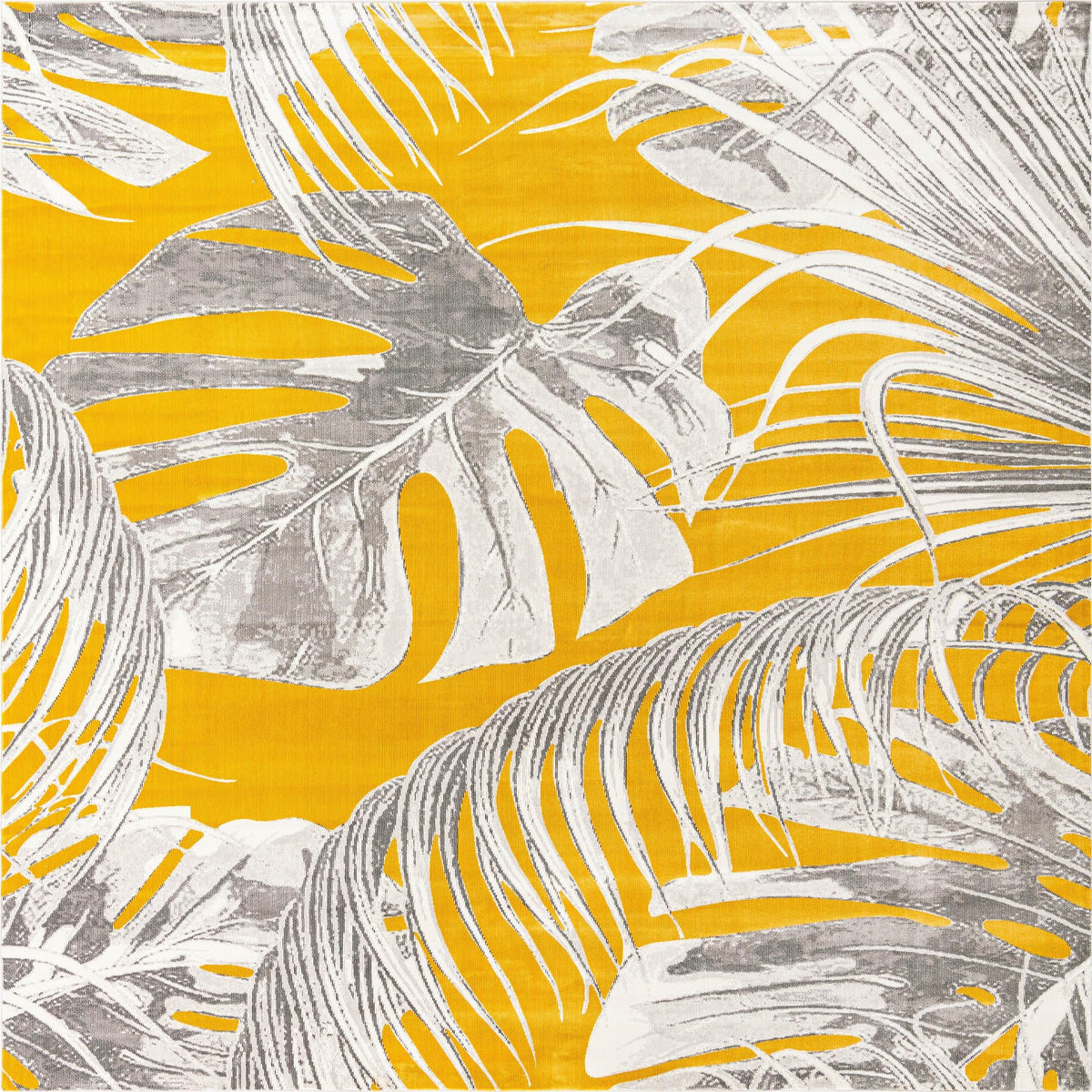 Meadow Breeze Collection Area Rug -  Clover Square Yellow  lifestyle 77
