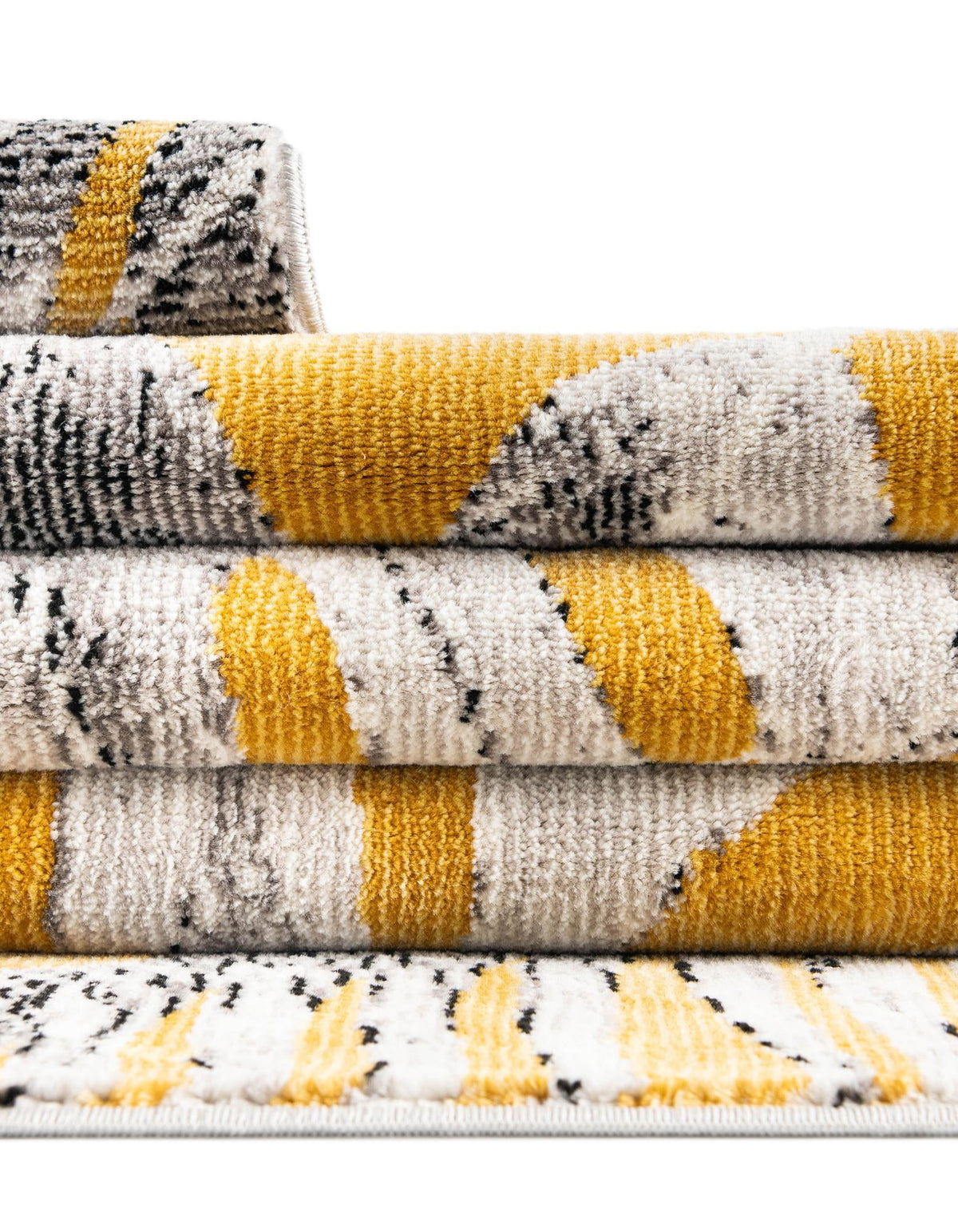 Meadow Breeze Collection Area Rug -  Clover Octagon Yellow  lifestyle 74