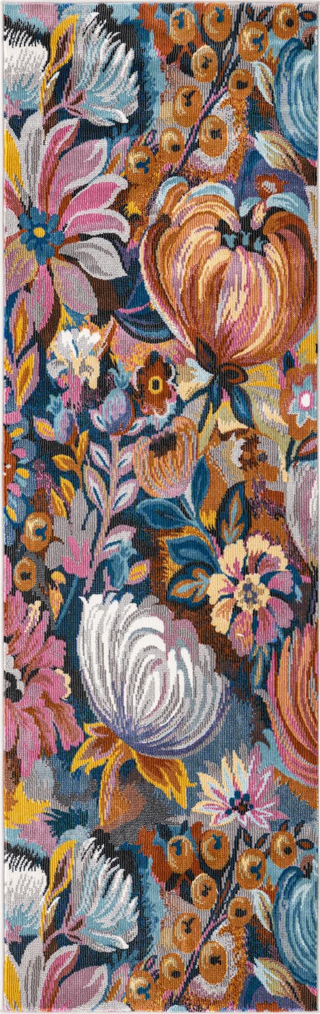 Meadow Breeze Collection Area Rug -  Daffodil Runner Multi  lifestyle 13