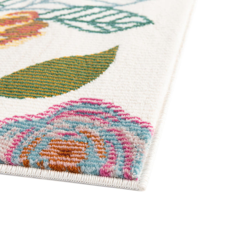 Meadow Breeze Collection Area Rug -  Petal Rectangle Ivory  lifestyle 12