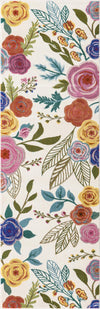 Meadow Breeze Collection Area Rug -  Petal Runner Ivory  lifestyle 30