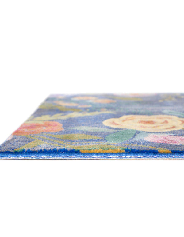 Meadow Breeze Collection Area Rug -  Petal Rectangle Blue  lifestyle 11
