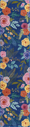 Meadow Breeze Collection Area Rug -  Petal Runner Blue  lifestyle 24