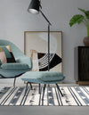 Sonoran Collection Area Rug - Montezuma Rectangle Navy Blue  lifestyle 18