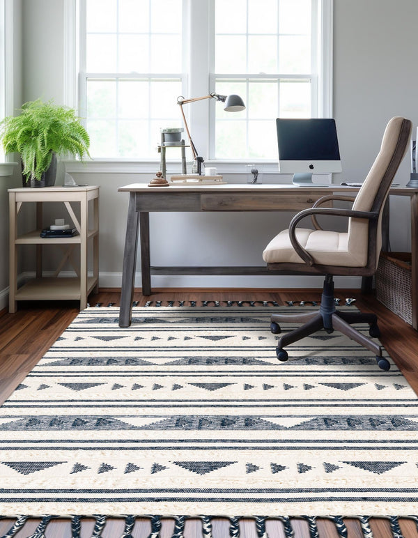 Sonoran Collection Area Rug - Montezuma Rectangle Navy Blue  lifestyle 33