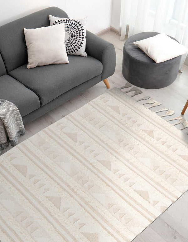 Sonoran Collection Area Rug - Montezuma Rectangle Ivory  lifestyle 50