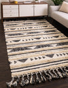 Sonoran Collection Area Rug - Montezuma Rectangle Charcoal  lifestyle 6