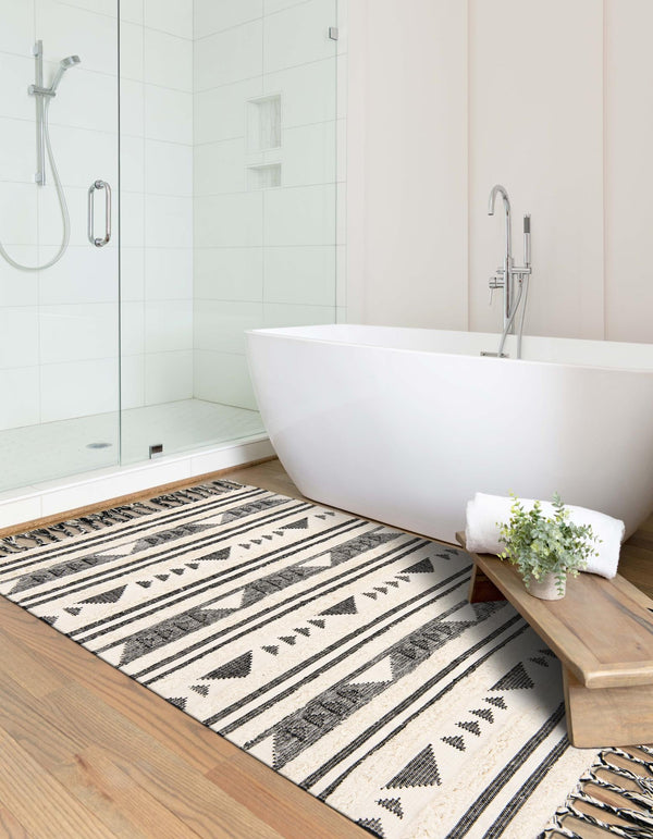Sonoran Collection Area Rug - Montezuma Rectangle Charcoal  lifestyle 46
