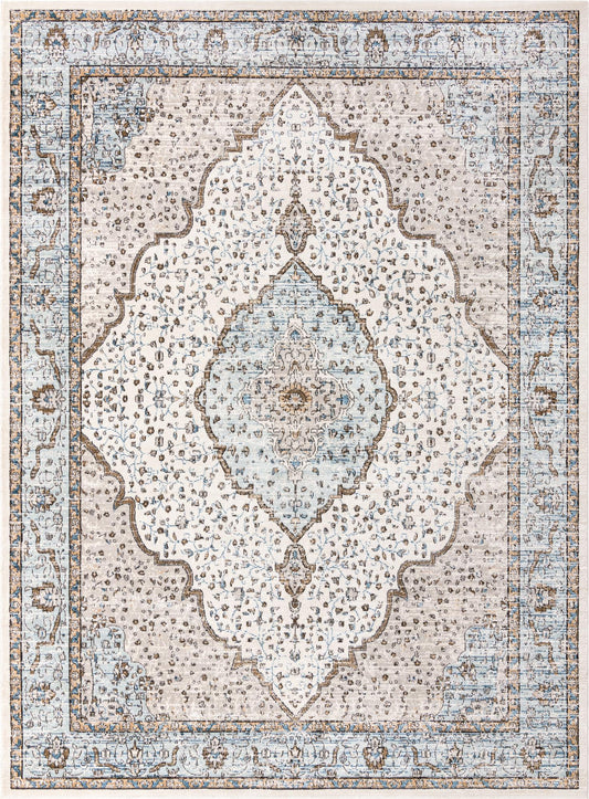 Mykonos Manor Collection Area Rug - Delos Rectangle Blue Main
