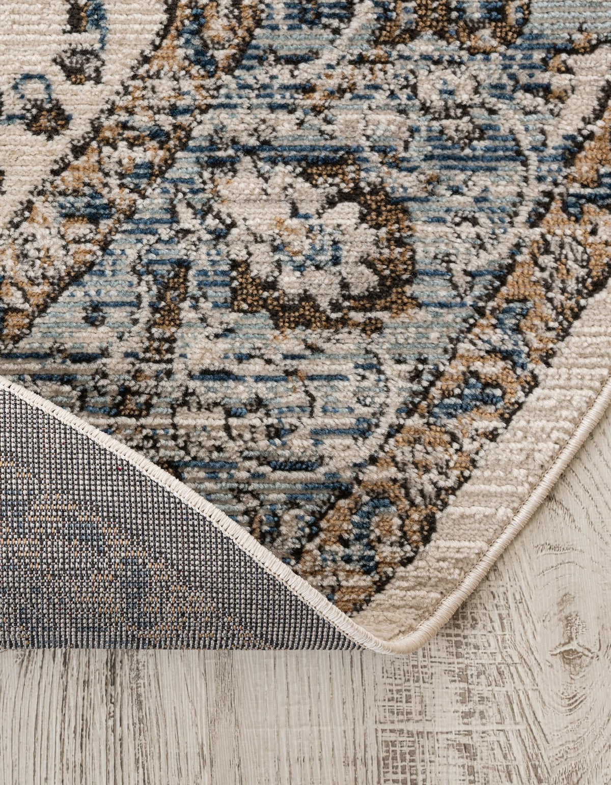 Mykonos Manor Collection Area Rug - Delos Oval Blue  lifestyle 52