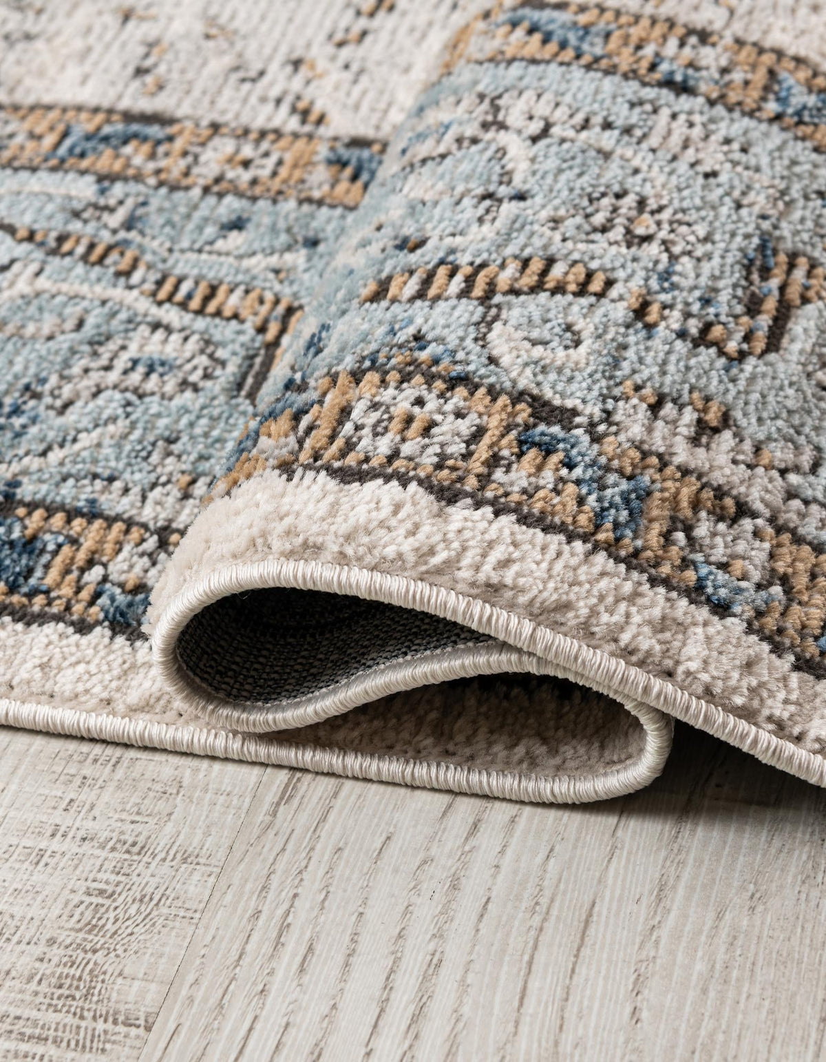 Mykonos Manor Collection Area Rug - Delos Octagon Blue  lifestyle 47