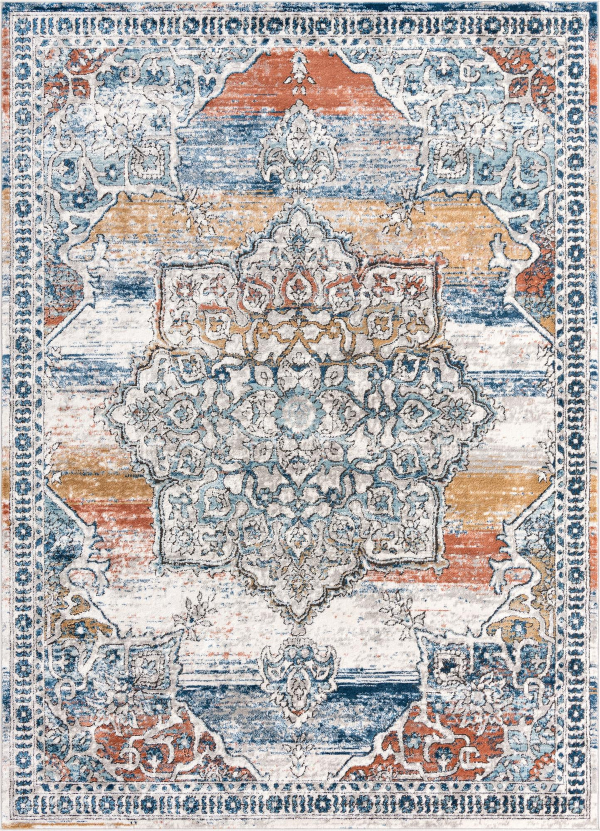 Mykonos Manor Collection Area Rug -  Tinos (Multi) Rectangle Multi Main