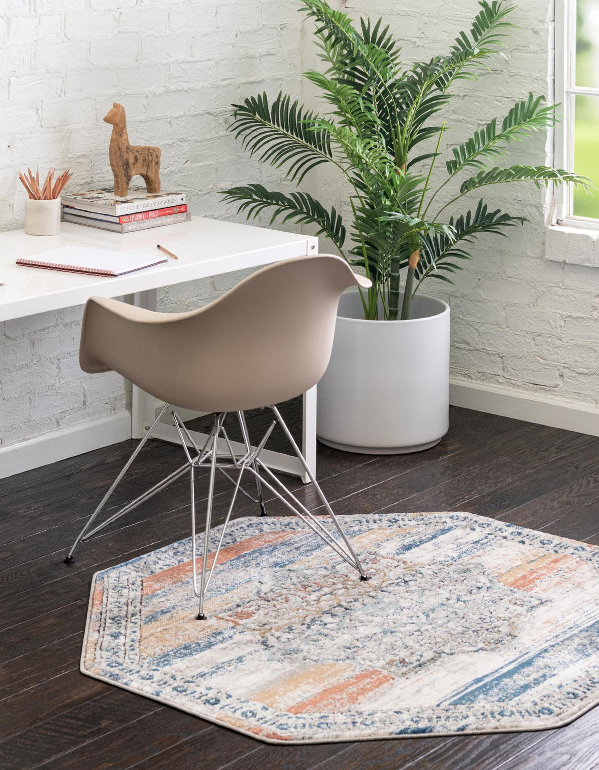 Mykonos Manor Collection Area Rug -  Tinos (Multi) Octagon Multi  lifestyle 22