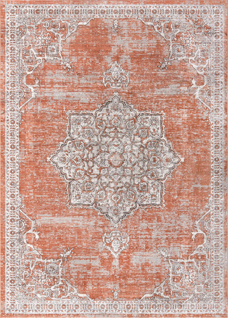 Mykonos Manor Collection Area Rug -  Tinos (Salmon Pink) Rectangle Salmon Pink  lifestyle 2