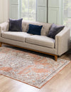 Mykonos Manor Collection Area Rug -  Tinos (Salmon Pink) Rectangle Salmon Pink  lifestyle 3