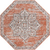 Mykonos Manor Collection Area Rug -  Tinos (Salmon Pink) Octagon Salmon Pink  lifestyle 31