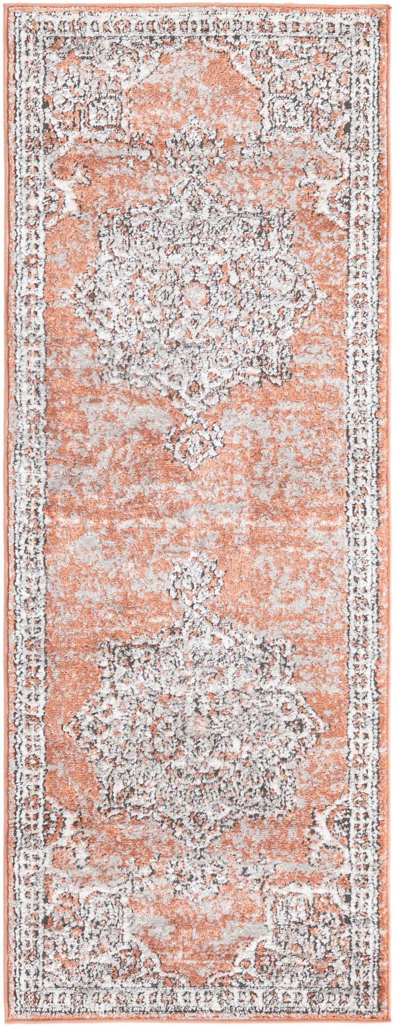 Mykonos Manor Collection Area Rug -  Tinos (Salmon Pink) Runner Salmon Pink  lifestyle 13