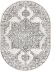 Mykonos Manor Collection Area Rug -  Tinos (Ivory) Oval Ivory  lifestyle 16