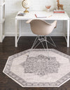 Mykonos Manor Collection Area Rug -  Tinos (Ivory) Octagon Ivory  lifestyle 22