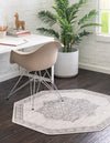 Mykonos Manor Collection Area Rug -  Tinos (Ivory) Octagon Ivory  lifestyle 27