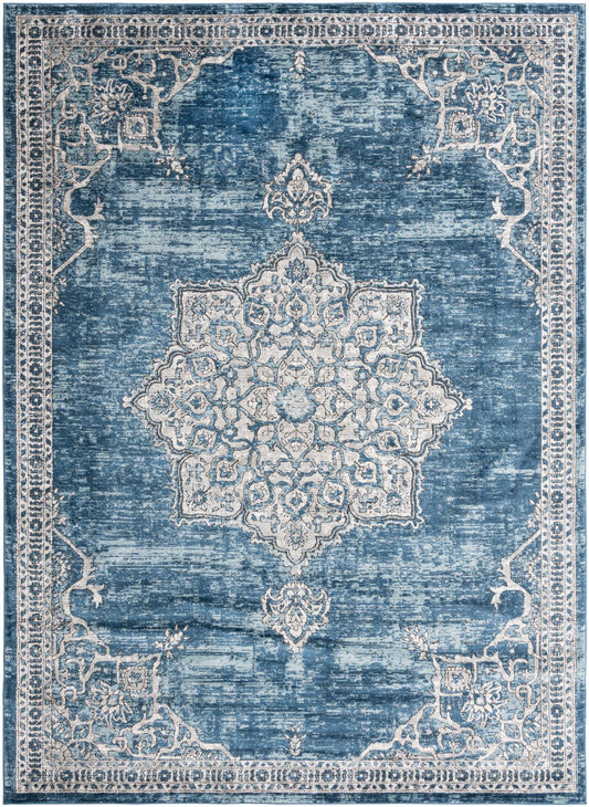 Mykonos Manor Collection Area Rug -  Tinos (Blue) Rectangle Blue Main