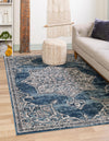 Mykonos Manor Collection Area Rug -  Tinos (Blue) Rectangle Blue  lifestyle 2