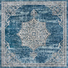 Mykonos Manor Collection Area Rug -  Tinos (Blue) Square Blue  lifestyle 10