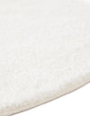 Solid Shag Seaside Collection Area Rug - Azure Cove (Snow White) Round Snow White  lifestyle 45