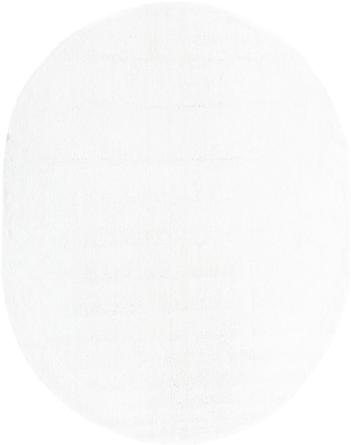 Solid Shag Seaside Collection Area Rug - Azure Cove (Snow White) Oval Snow White  lifestyle 21