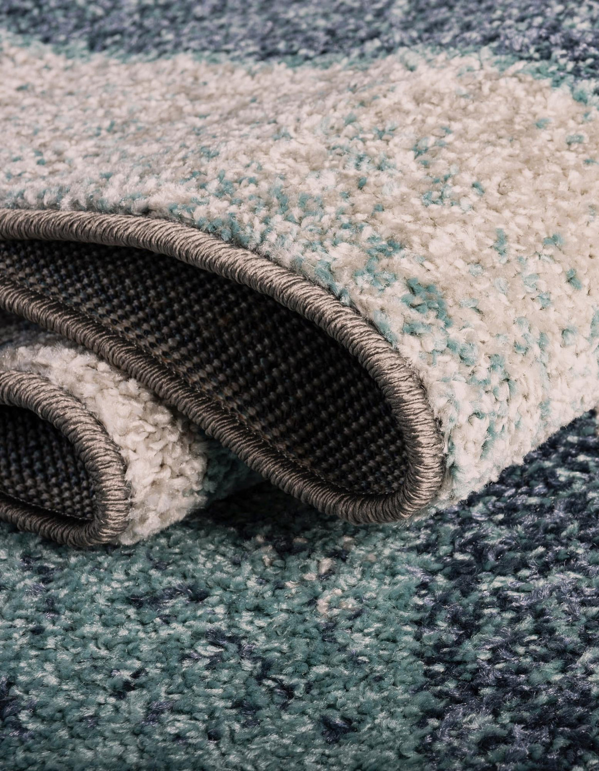 Autumn Meadow Collection Area Rug -  Emberglow Rectangle Blue Gray  lifestyle 14