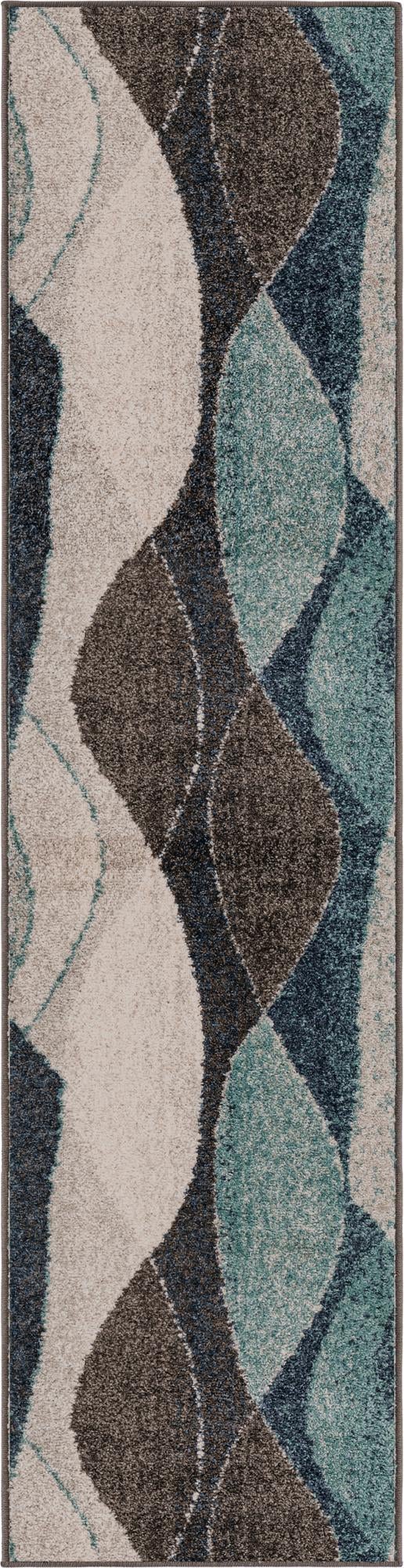 Autumn Meadow Collection Area Rug -  Emberglow Runner Blue Gray  lifestyle 47