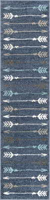 Autumn Meadow Collection Area Rug -  Junipervale Runner Navy Blue  lifestyle 76