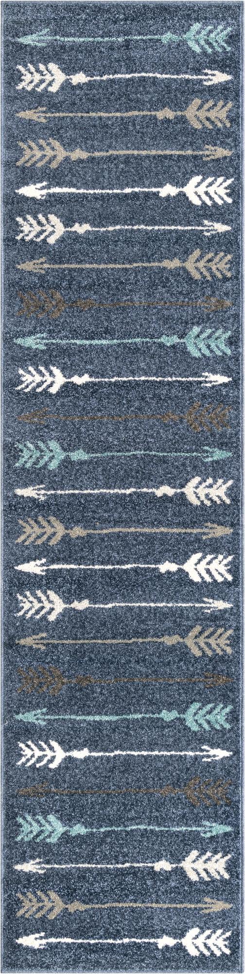 Autumn Meadow Collection Area Rug -  Junipervale Runner Navy Blue  lifestyle 76