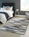 Autumn Meadow Collection Area Rug -  Duskridge Rectangle Blue Gray  lifestyle 6
