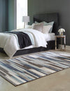 Autumn Meadow Collection Area Rug -  Duskridge Rectangle Blue Gray  lifestyle 9