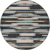 Autumn Meadow Collection Area Rug -  Duskridge Round Blue Gray  lifestyle 60