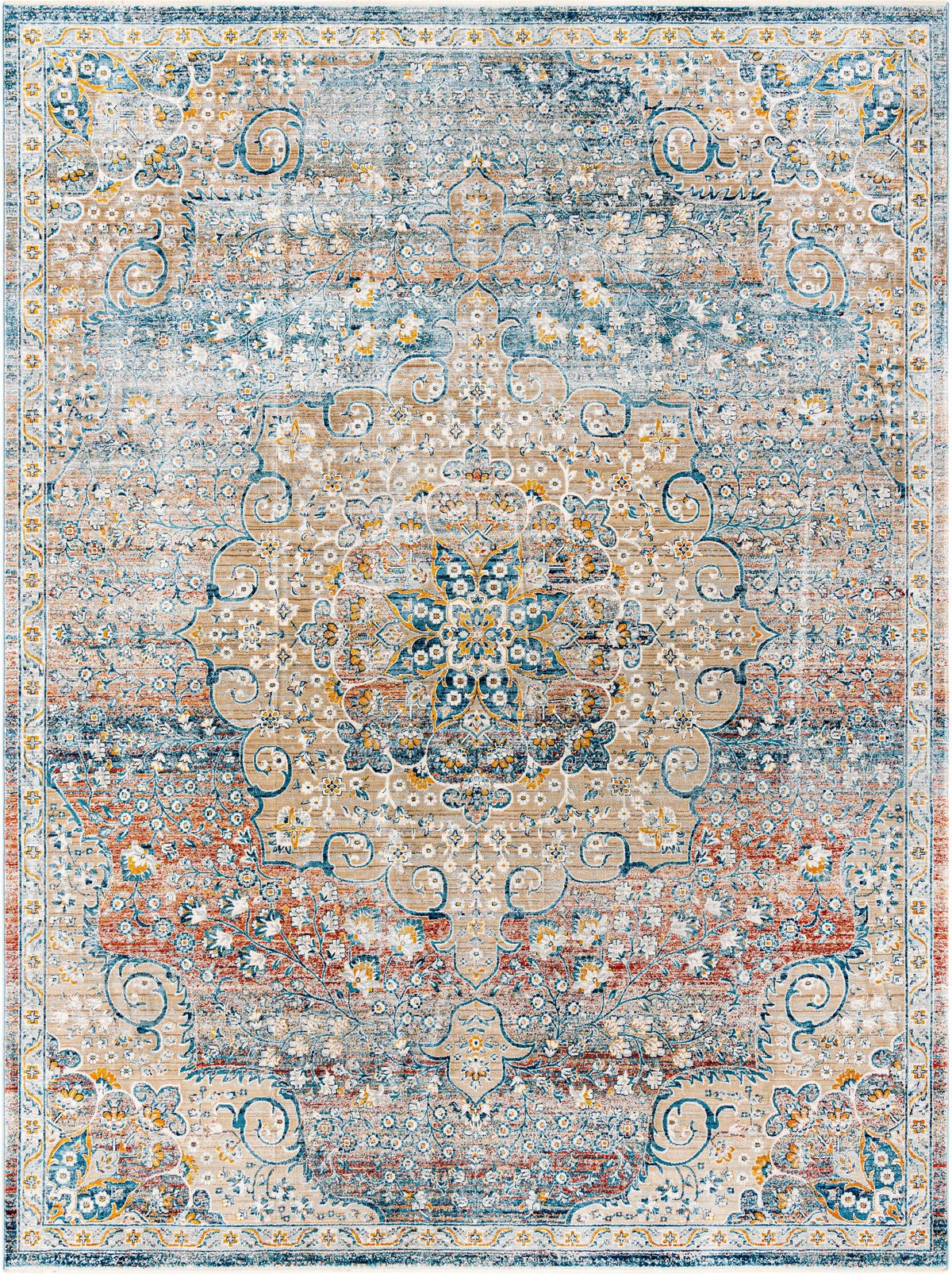 Coastal Haven Collection Area Rug - Seabreeze (Multi) Rectangle Multi  lifestyle 2