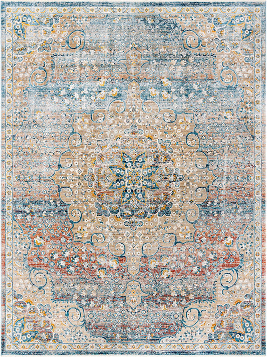 Coastal Haven Collection Area Rug - Seabreeze (Multi) Rectangle Multi  lifestyle 2