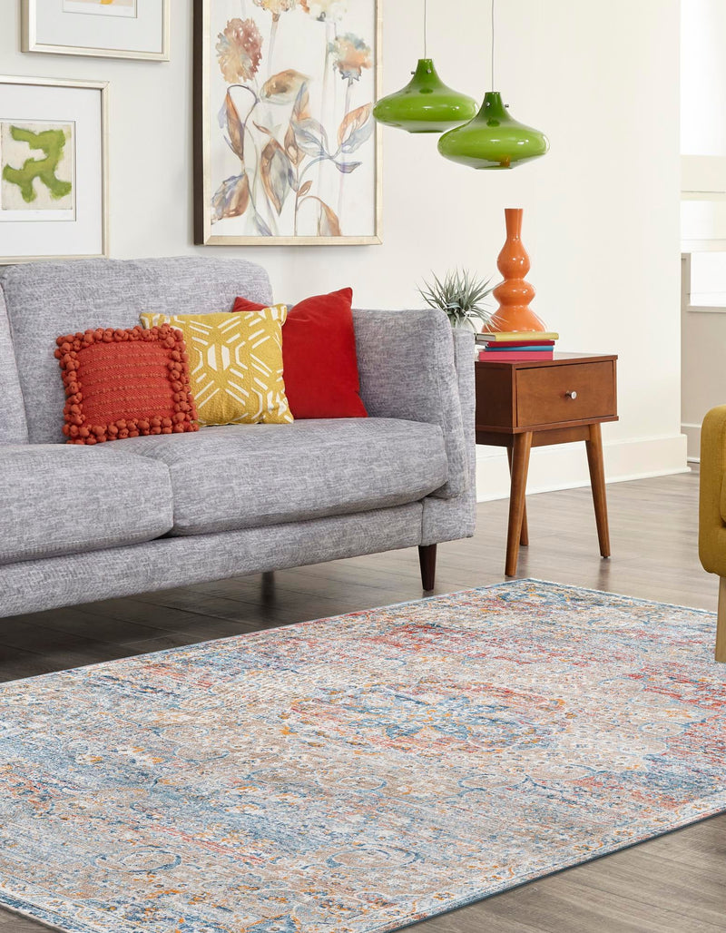 Coastal Haven Collection Area Rug - Seabreeze (Multi) Rectangle Multi  lifestyle 3