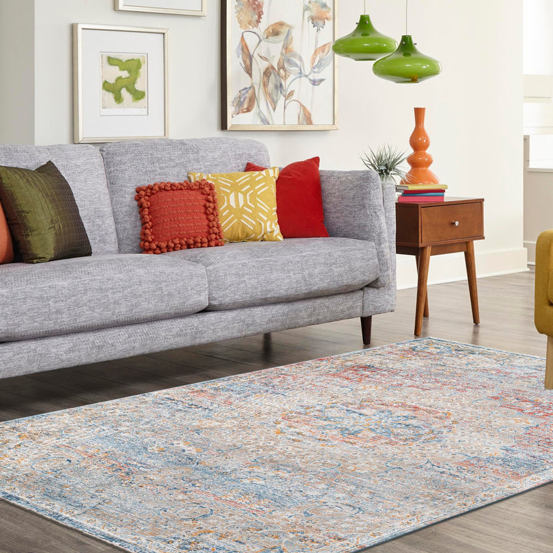 Coastal Haven Collection Area Rug - Seabreeze (Multi) Rectangle Multi  lifestyle 15