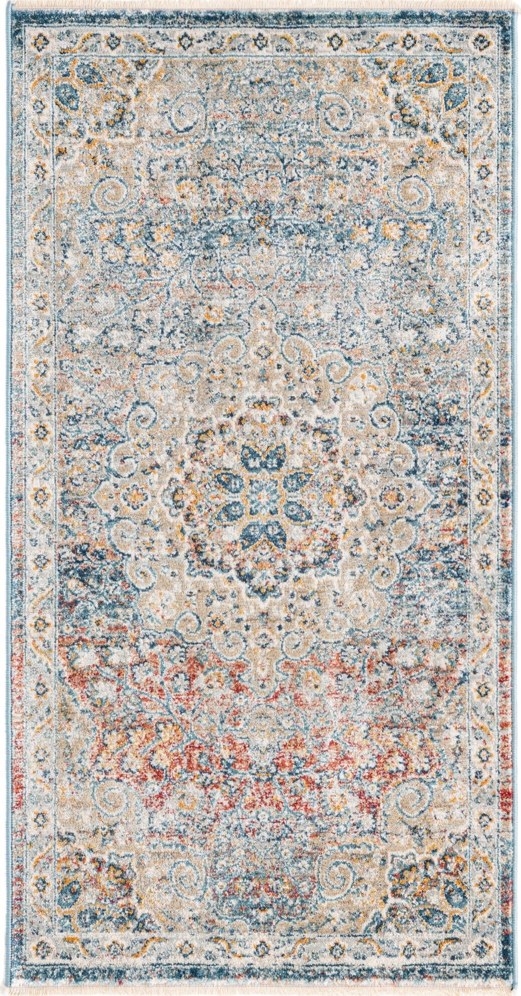 Coastal Haven Collection Area Rug - Seabreeze (Multi) Runner Multi  lifestyle 16