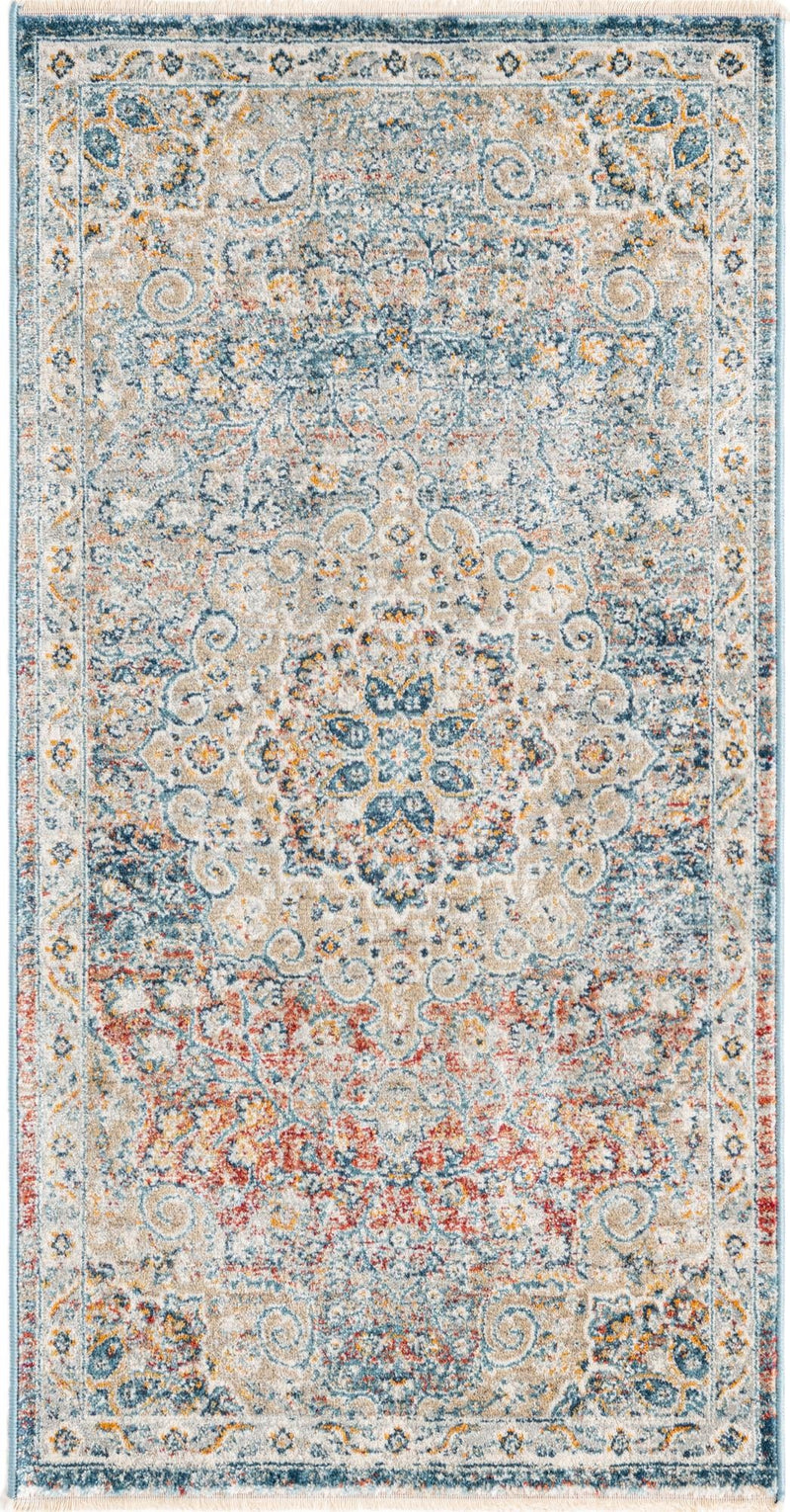 Coastal Haven Collection Area Rug - Seabreeze (Multi) Runner Multi  lifestyle 16