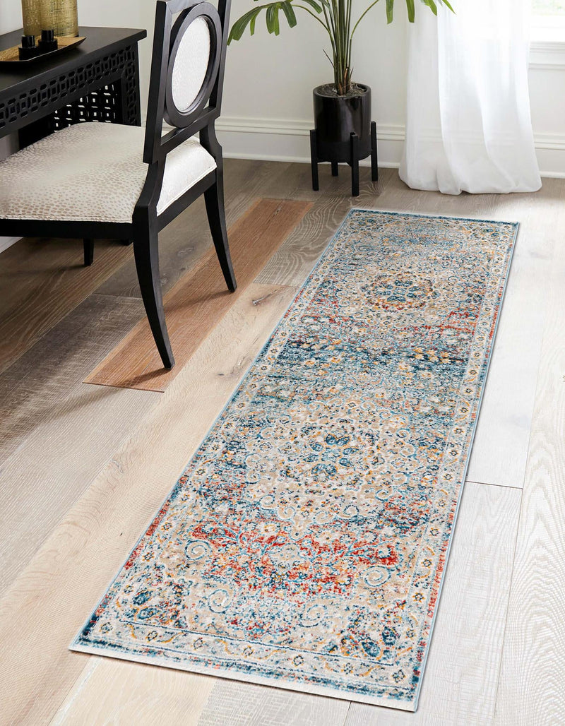 Coastal Haven Collection Area Rug - Seabreeze (Multi) Runner Multi  lifestyle 21